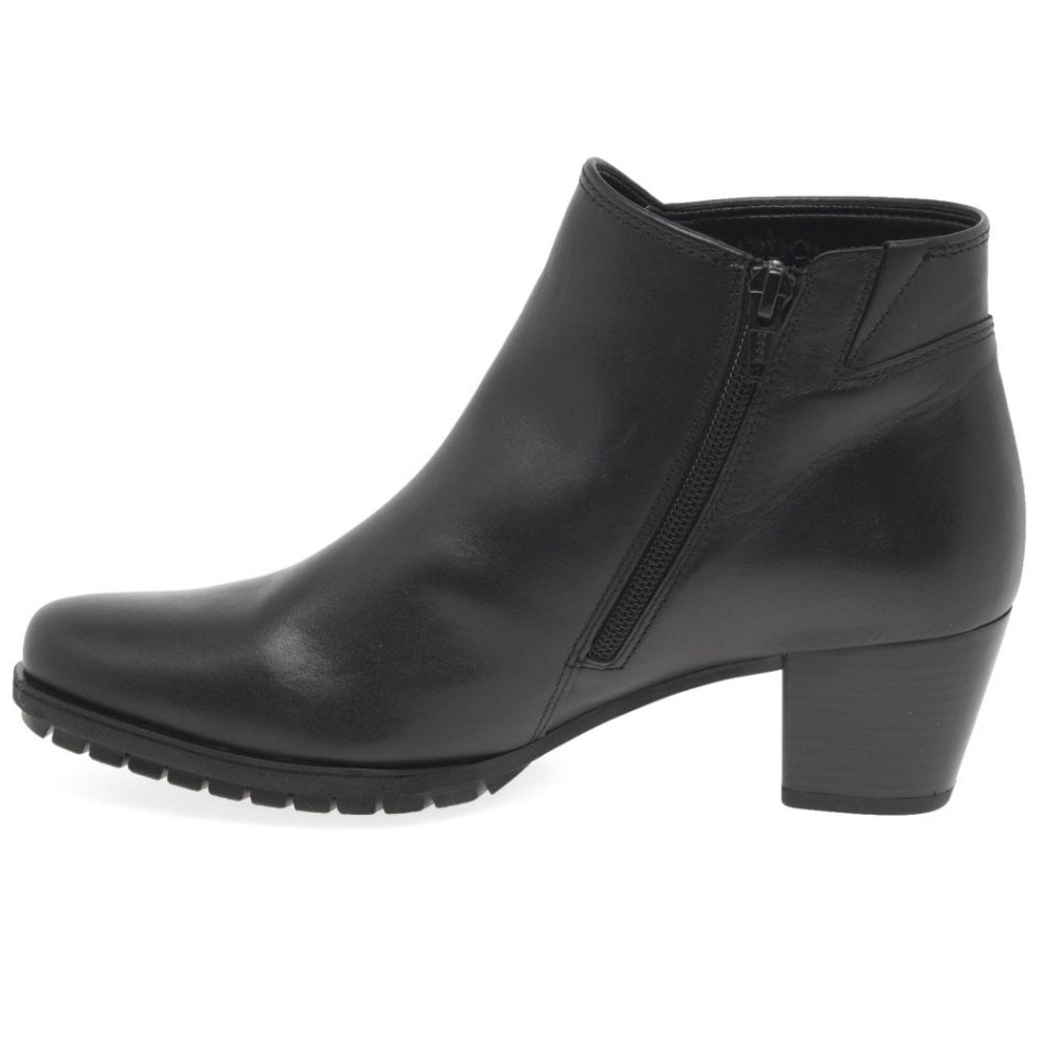 Gabor Noir | Bottines Exclusives Olivetti Pour Femme à Fermeture Zippée